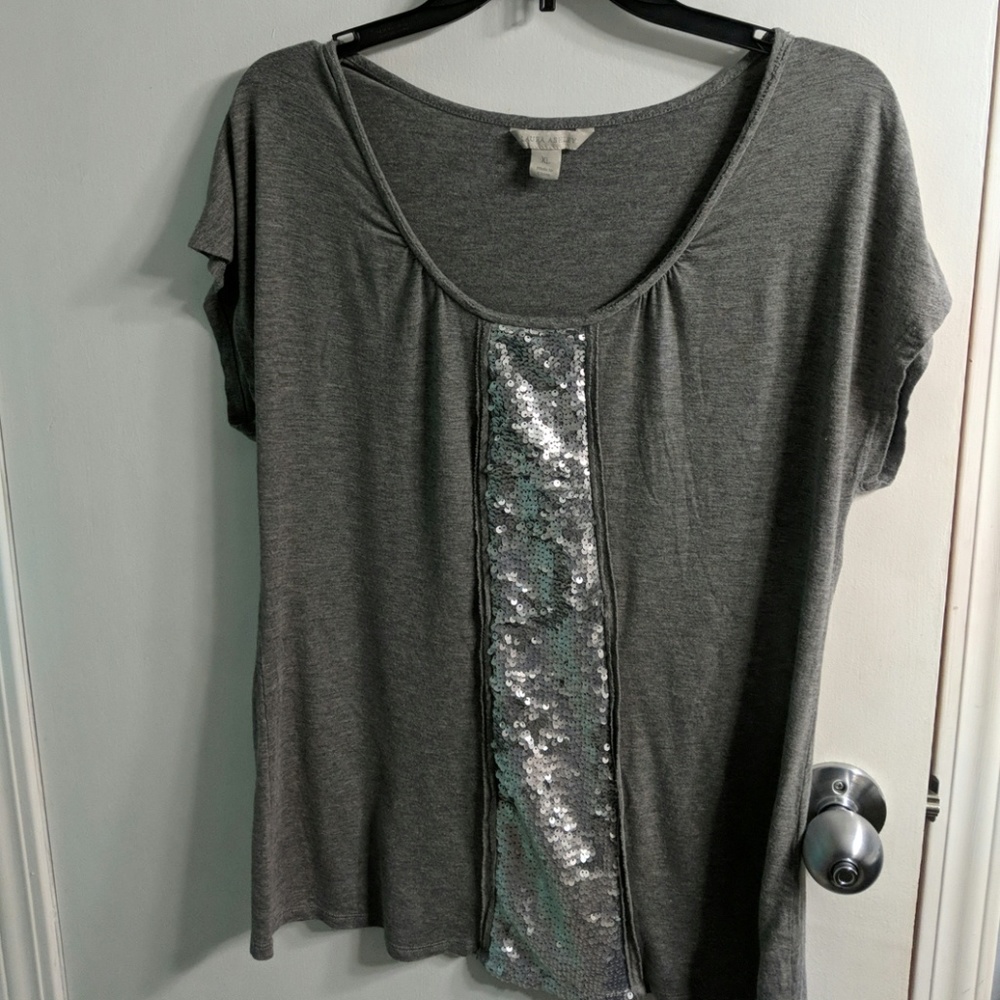 Sparkly stripe T shirt